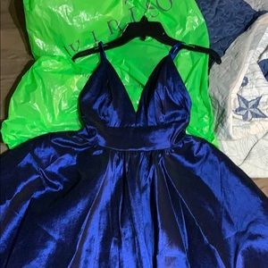 Dark blue party dress